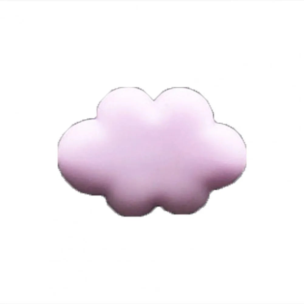 Baiyun cartoon car fragrance clip in resin, shown in various colours for air vent mounting.