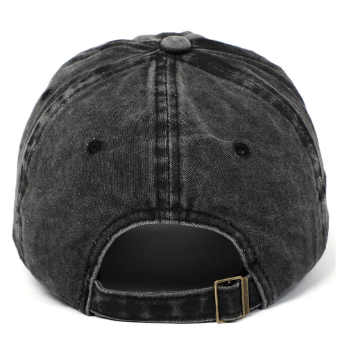 Soft cotton baseball cap with an embroidered red love heart on the front, shown in adjustable size.