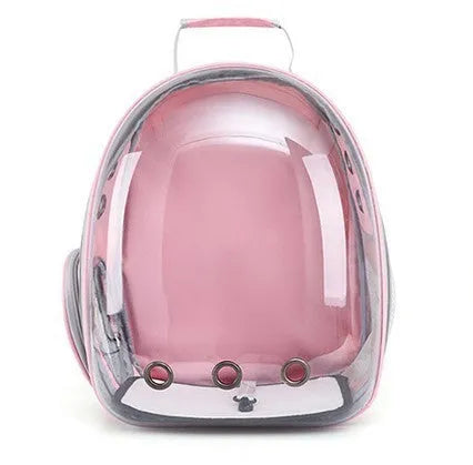 Grey hard-shell pet carrier bag with side opening for medium-sized cats or small dogs.