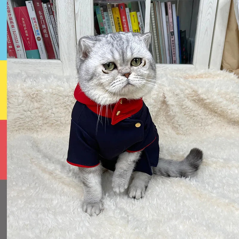 Cat and dog hoodie photo prop in Tiger Staff Yuren colour pattern for small to medium pets.