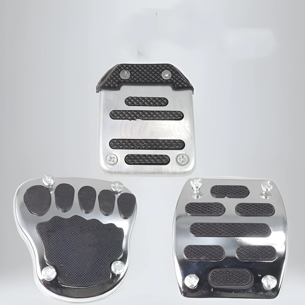 Metal motorcycle brake pedal skid plate footrest in multiple style options