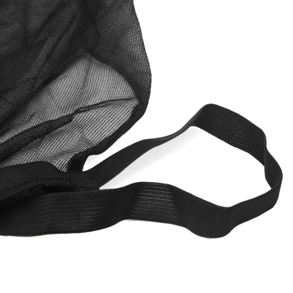 Car side window sunshade mesh covers installed on vehicle front and rear windows