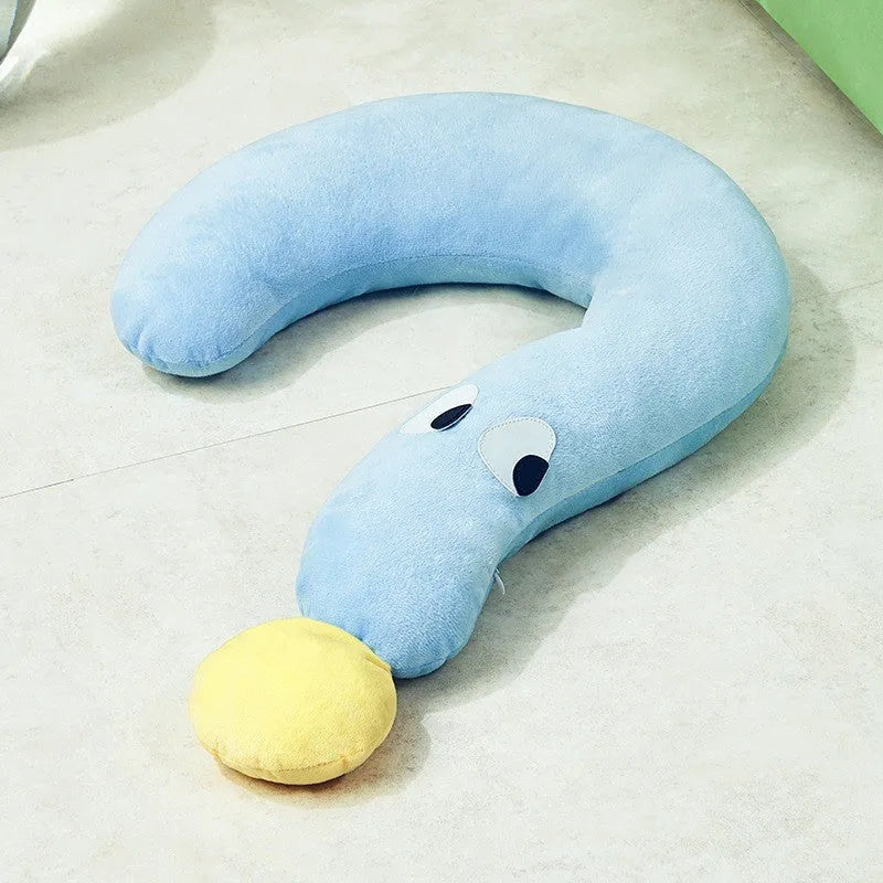 Blue and yellow pet sleeping pillow measuring 62cm by 39cm for cats and dogs