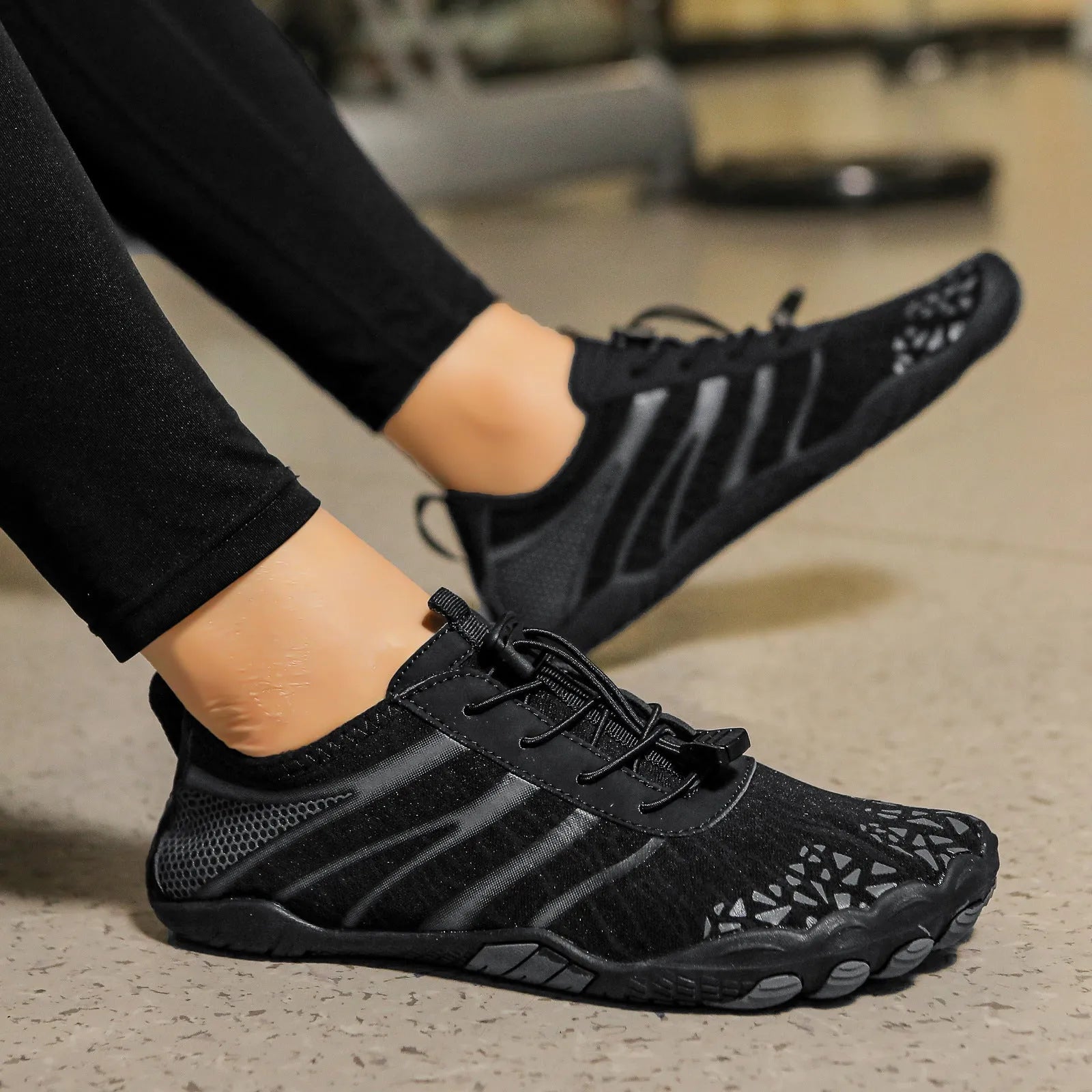 Beach running shoes with stretch Lycra fabric upper in multiple colour options for upstream sports