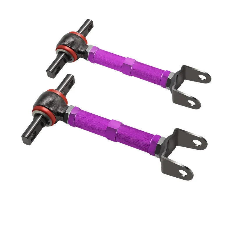 Blue aluminium alloy rear wheel recliner pull rods for Honda Civic EP3 suspension modification