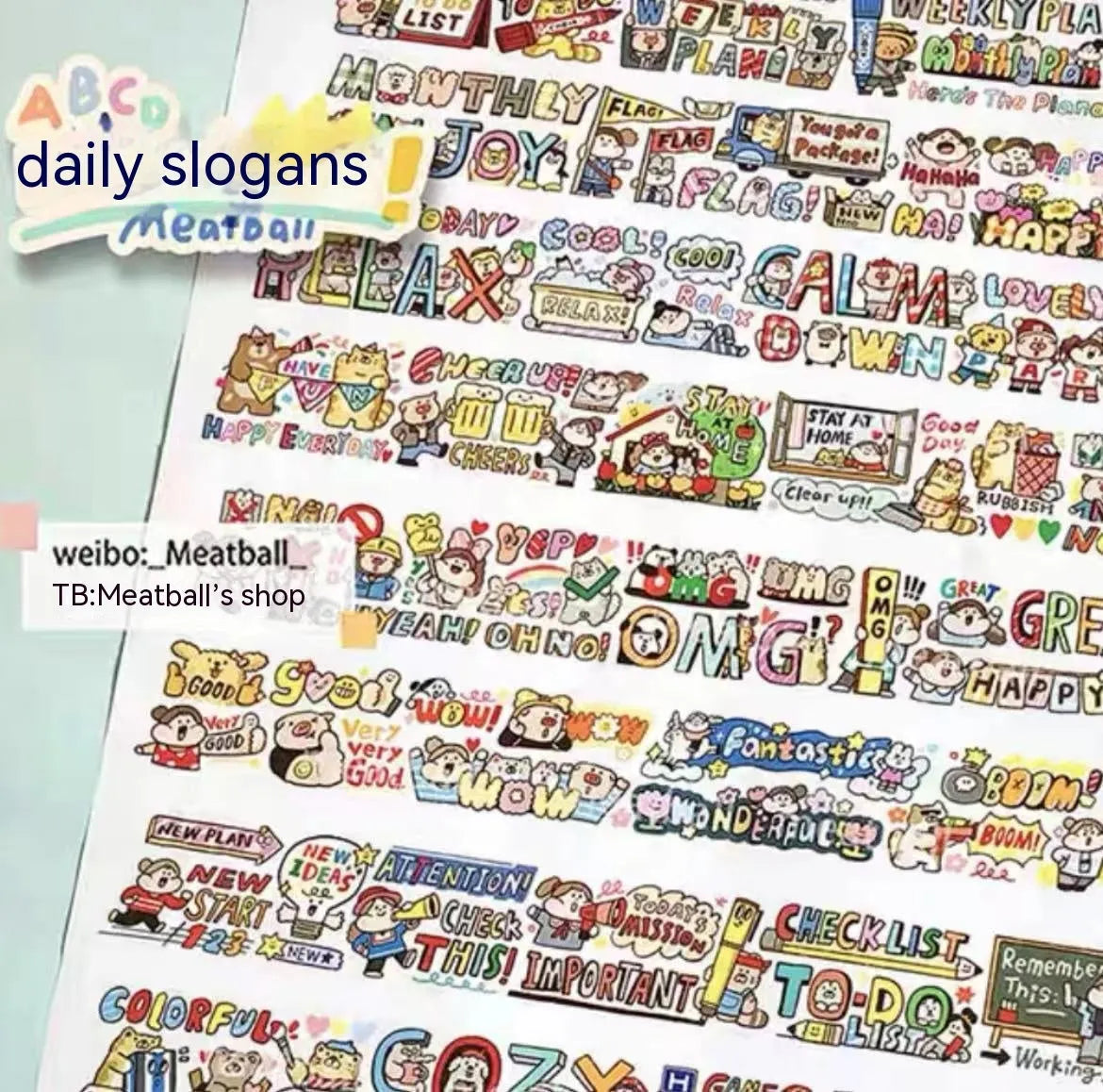 Haemorrhoid tape packaging stickers with cute cartoon characters printed on Japanese paper