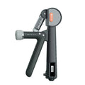 Adjustable spring hand grip trainer in ABS plastic for fitness and therapeutic hand massage