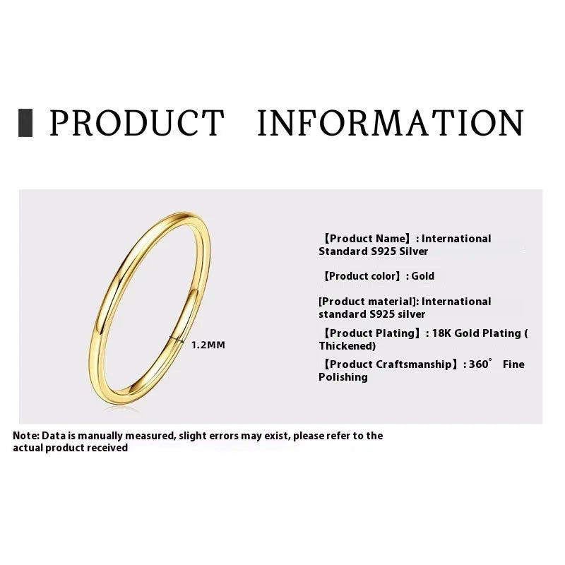 Geometric sterling silver bracelet ring with round detail on a size chart background.
