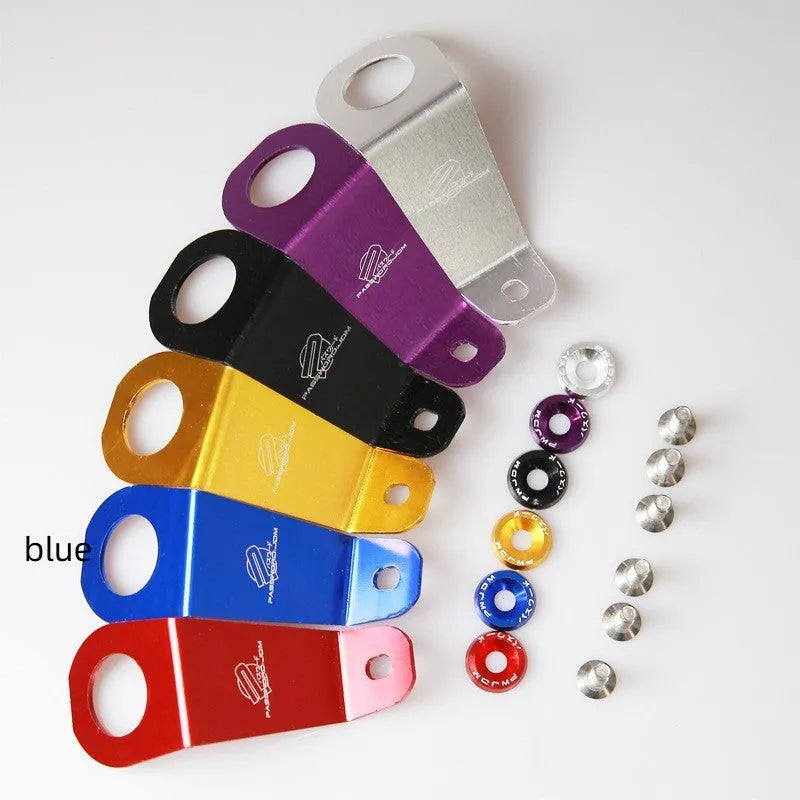 Aluminium radiator bracket for Civic EG cars in red, blue, gold, black, purple or silver