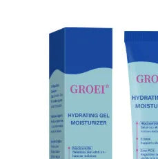 50ml moisturising facial gel container with hyaluronic acid for hydration
