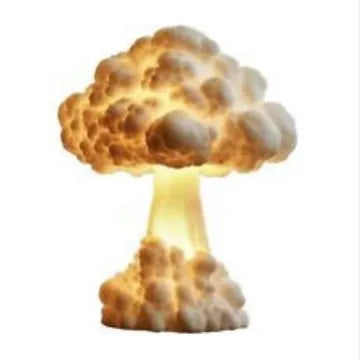 Mushroom cloud atomic explosion shaped USB table lamp with modern art design