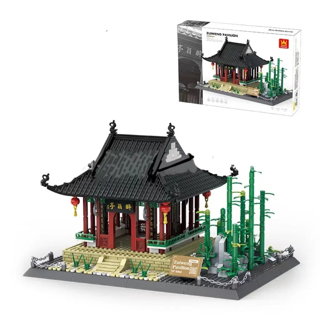 Wange small particle building blocks set with over 800 pieces for world landmark model construction