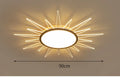 Modern round aluminium LED ceiling lamp with remote control for dimming