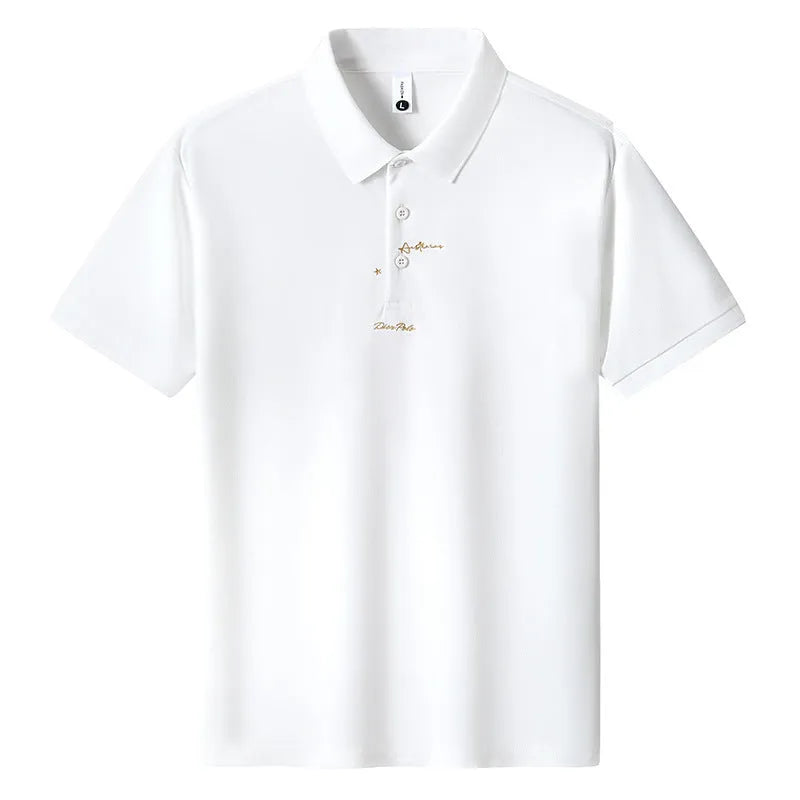Men's casual loose cotton t-shirt in six colours with short sleeves and letter pattern