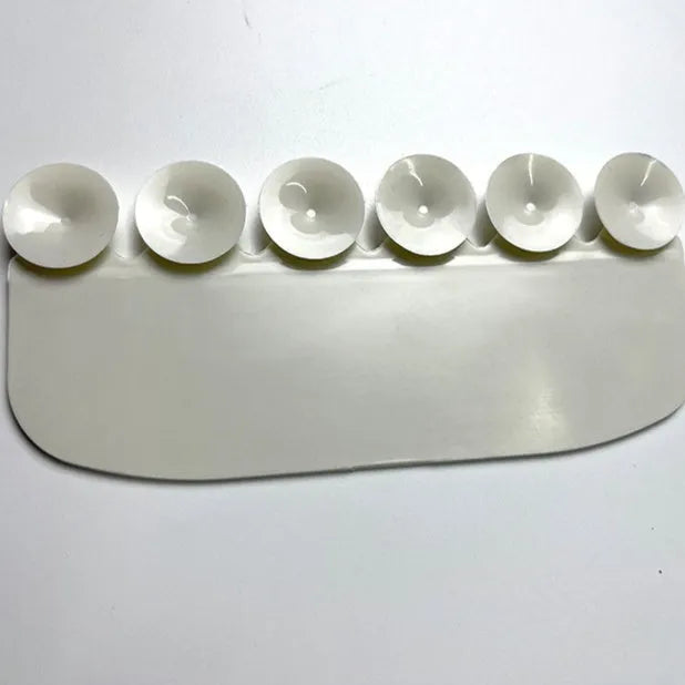 White PVC toilet training splash guard board for children's bathroom use