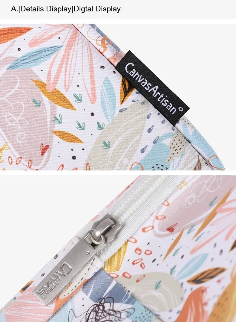 White PU leather waterproof laptop inner bag shown in 14-inch size