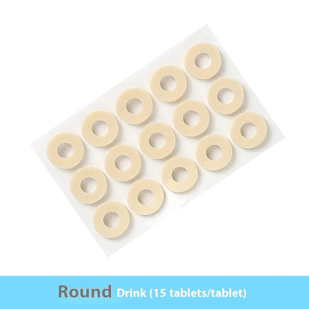 Pack of women's heel and toe protector pads in four different shapes on a white background.