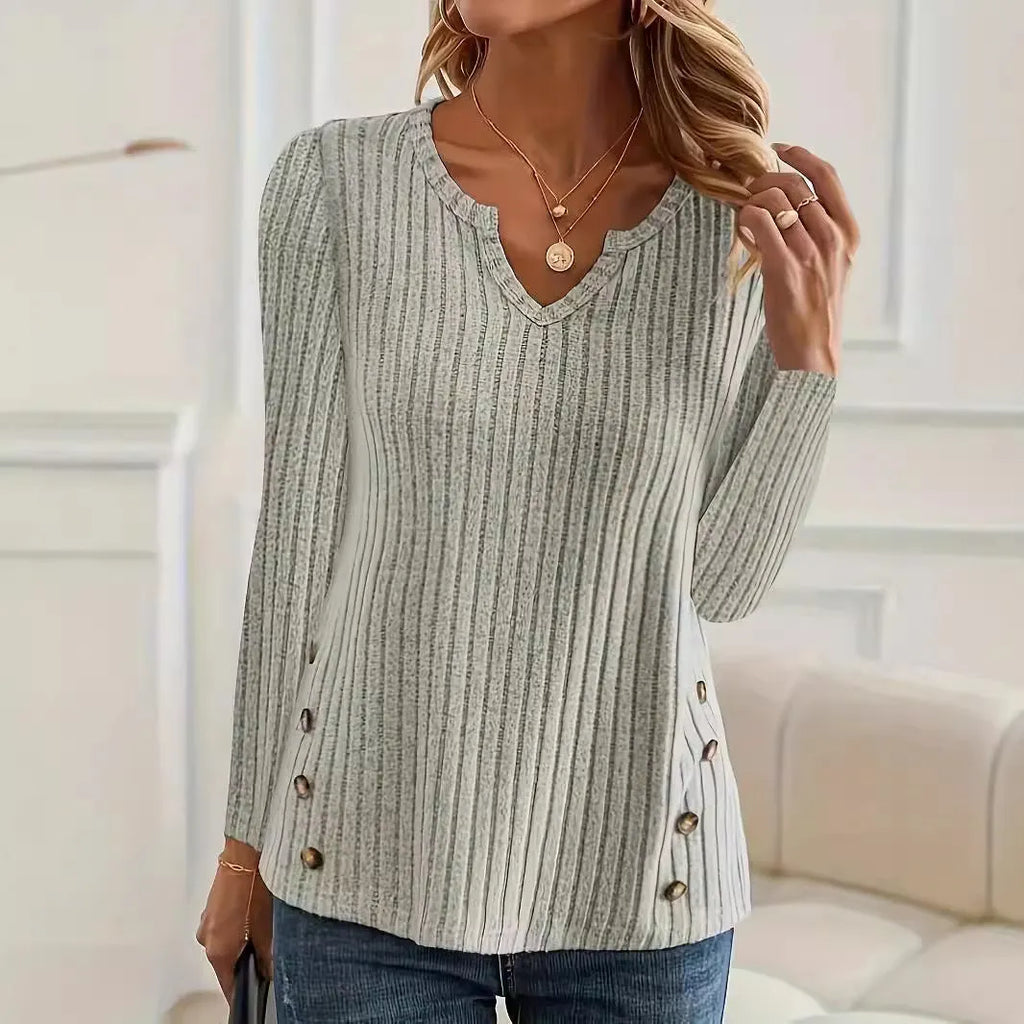 Men's simple solid colour knitted button sweater pullover in black or grey green with regular sleeves