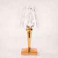 Rose gold portable touch control projection night light with rechargeable battery