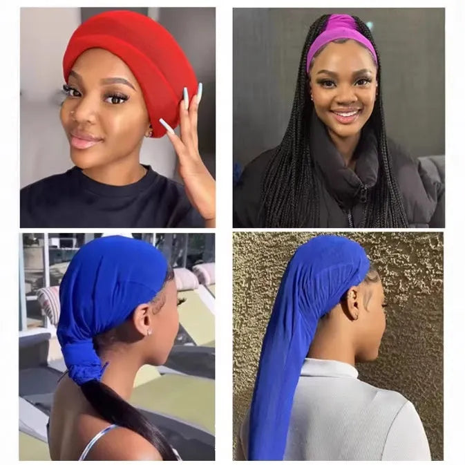 Mesh wig cap in various colours with oversleeve design for wig foundation