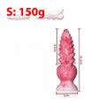 Pink platinum silicone penis-shaped masturbation device for women