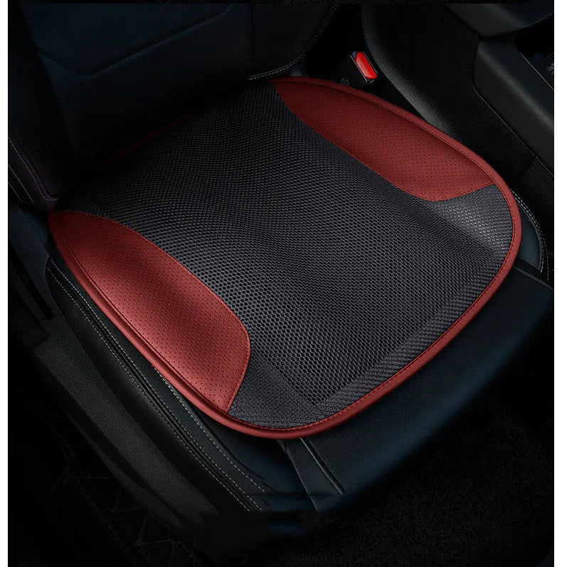 USB ventilated car seat cushion with cooling fans in suede material measuring 48x46cm
