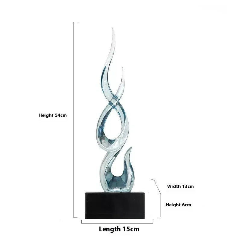 Festival high-rise decoration ornament in resin and plastic showing bright gold finish and modern simplicity style
