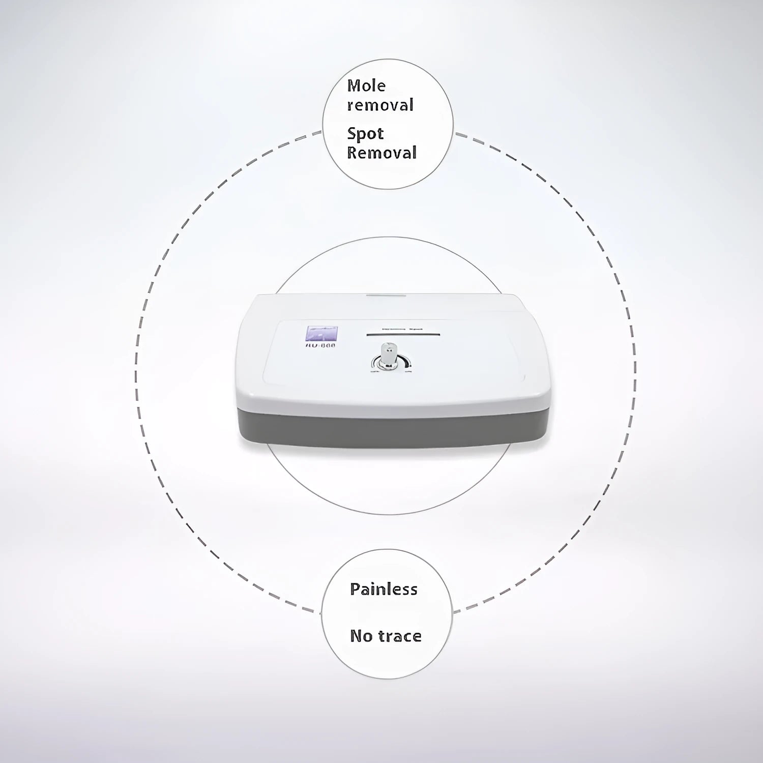 White electronic spot removal pen for professional beauty salon treatments