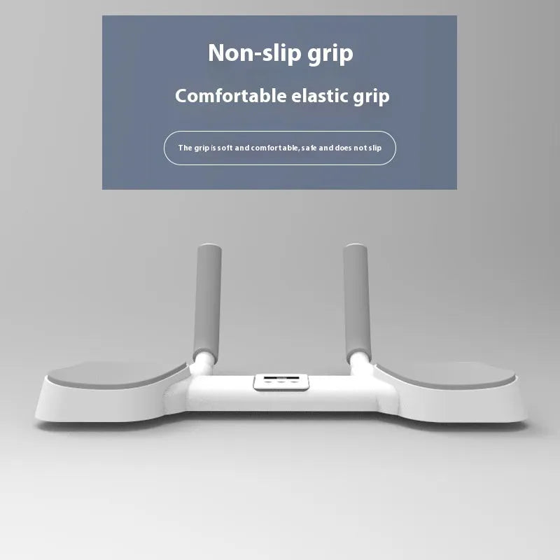 White household flat support trainer made from alloy aluminium tube and ABS plastic for installation alignment.