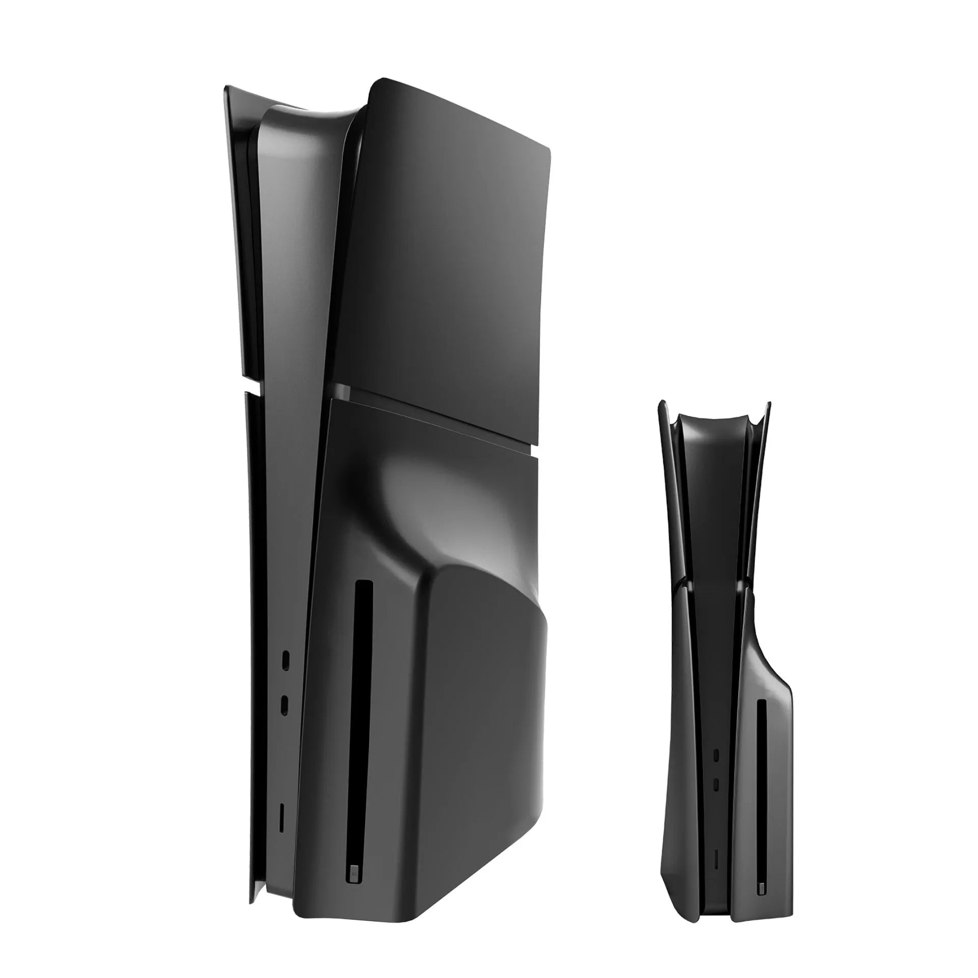 PS5 Slim ABS protective shell replacement kit showing colour options for Digital and Optical Drive models.