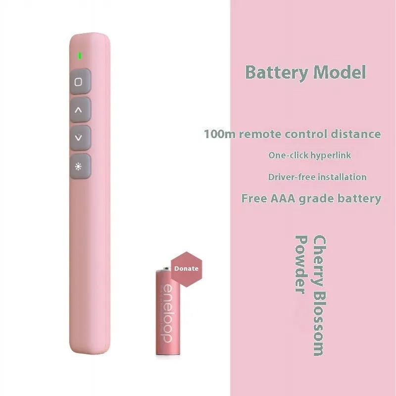 Whiteboard remote control pen PPT flip multimedia body in black white or pink for B1 B3 B6 models