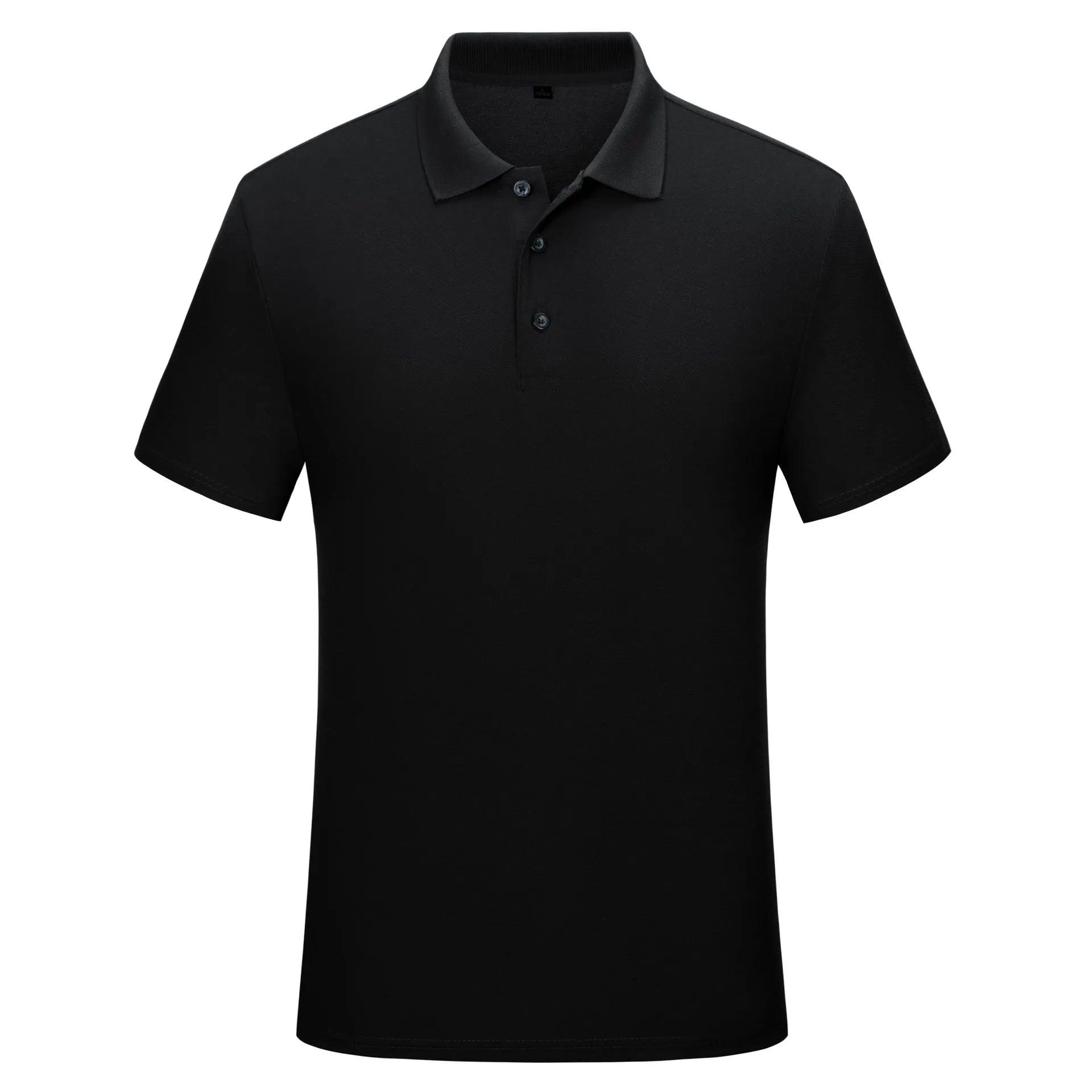 Cotton short sleeve polo shirt in solid colour for office work uniform
