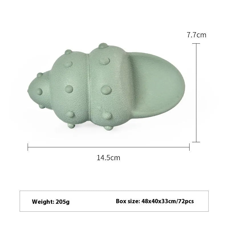 Deep sea shark shaped rubber dog toy in blue and green colour variations