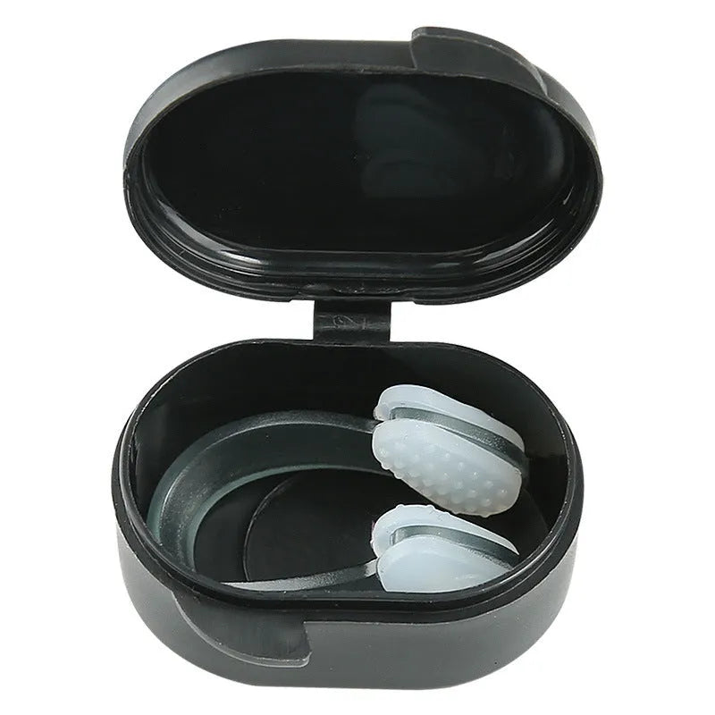 Swimming silicone nasal splint nose clip for adults and children in black box