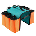 Black bicycle drink pack with double-sided storage shelf and anti-scratch 600D PVC material
