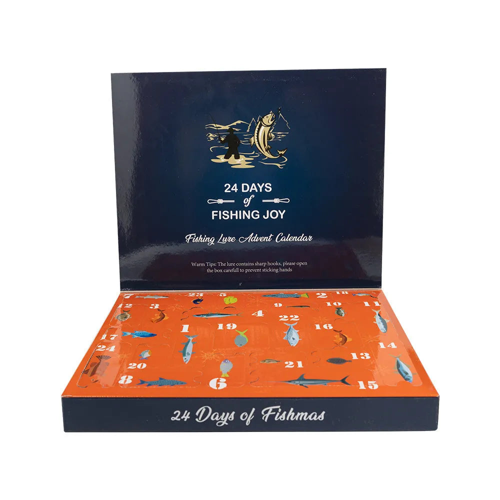 24-piece Christmas mino bog fishing blind box set with metal construction in 01 style colour