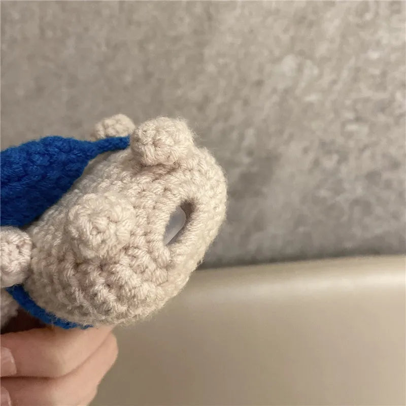 Handmade knitted koala bear earphone protective cover for Apple AirPods charging case