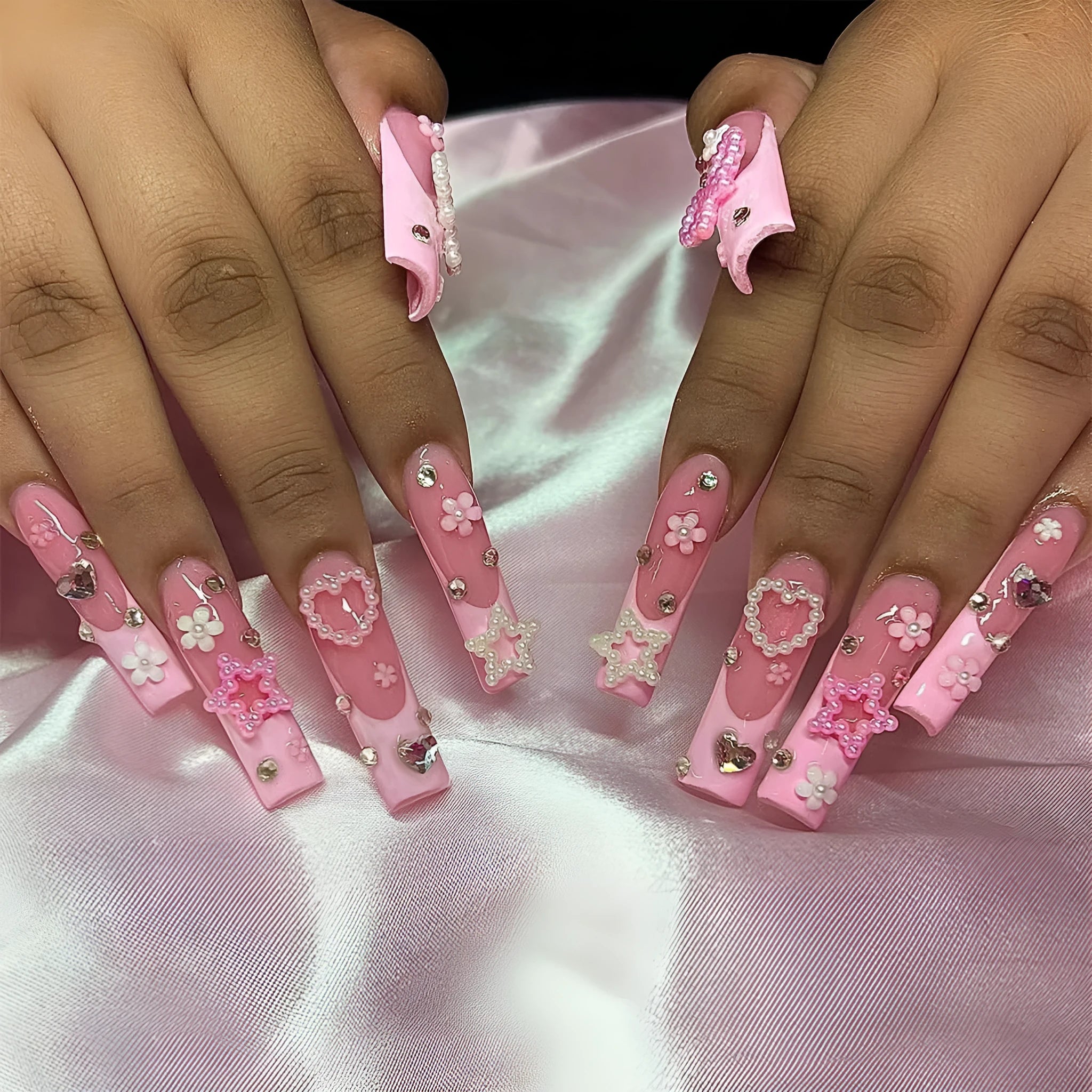 French spot drill bow wear nails in XB-70-48 colour with plastic armour suit packaging