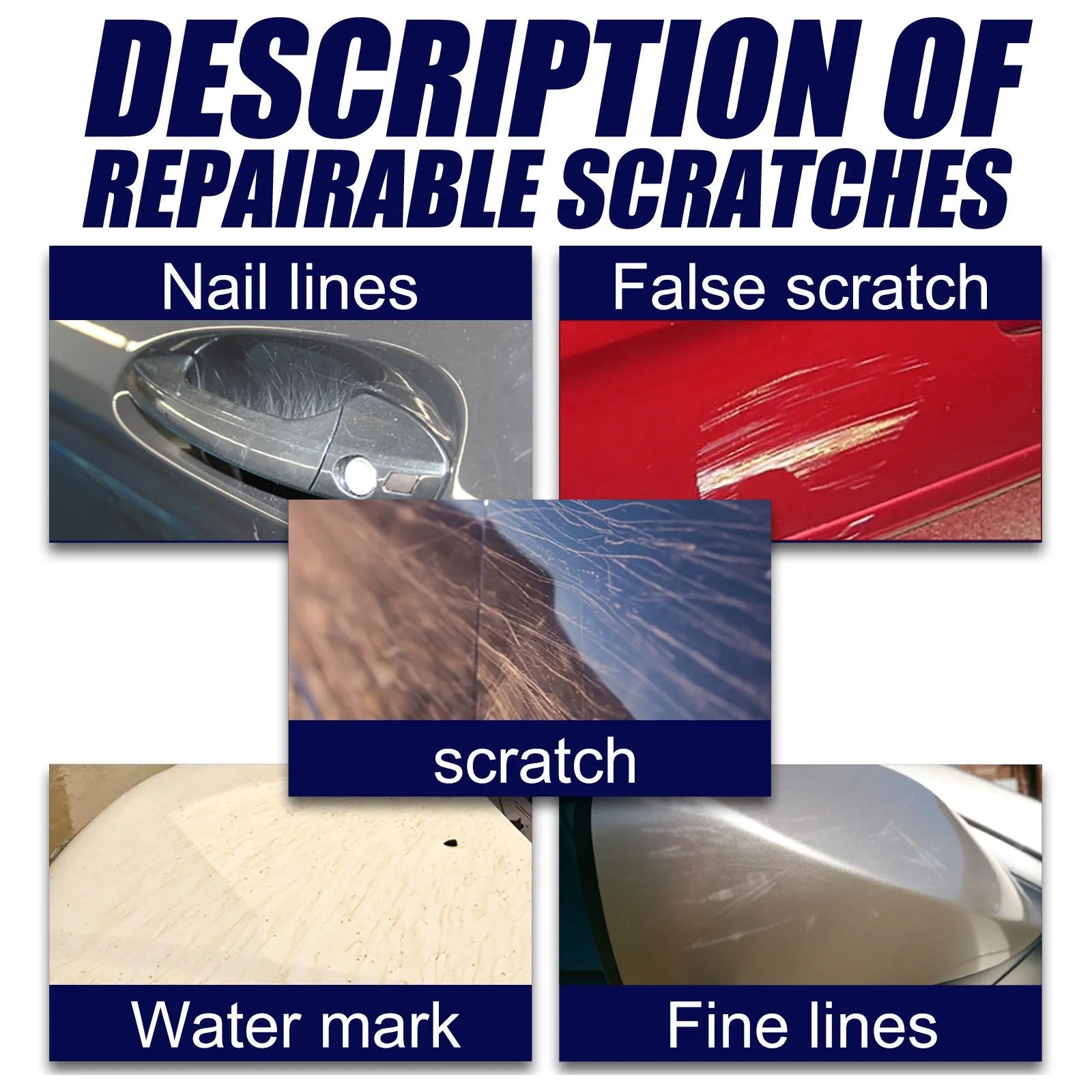 Car scratch repair spray bottle for paint surface scratch removal and sealing glaze coating