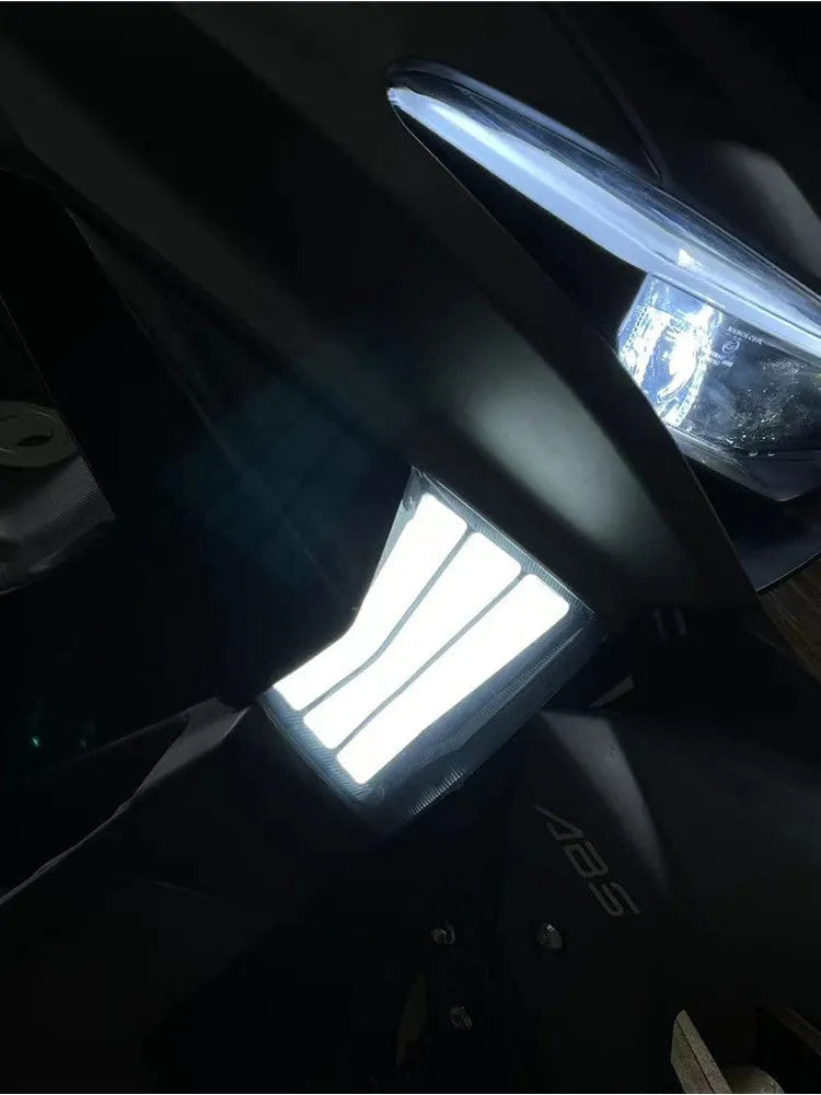 Yellow LED cornering lamps for Tianying TS150 motorcycle steering indicator retrofitting