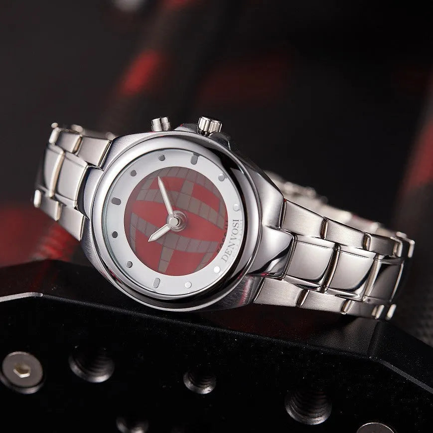 Y2K vintage digital watch with dual display, 40mm mineral glass dial and alloy strap