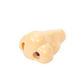 Flesh colour geometry-shaped plastic pencil sharpener with big nostril.
