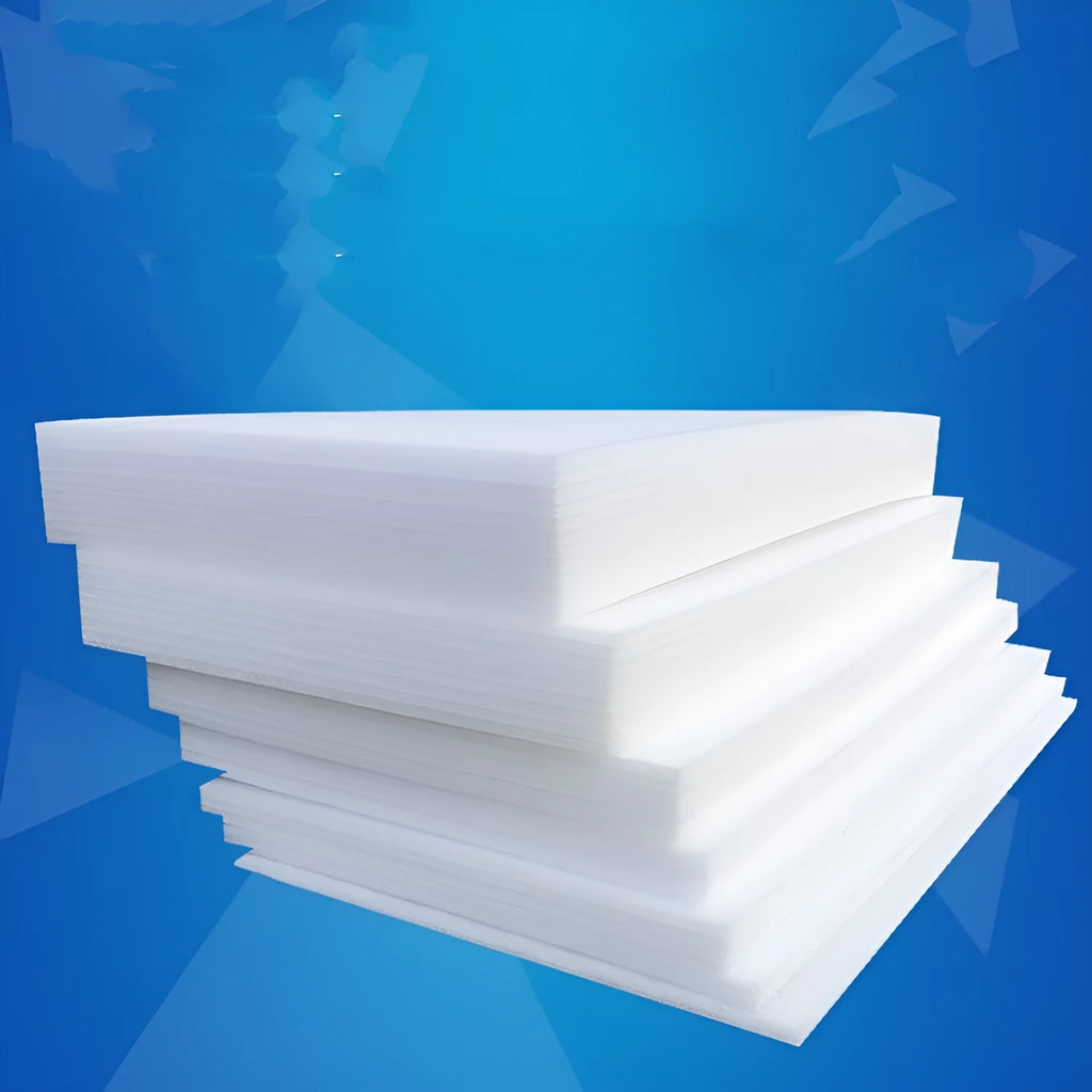 White EPE pearl cotton foam insulation board 200cm long 100cm wide 1cm thick