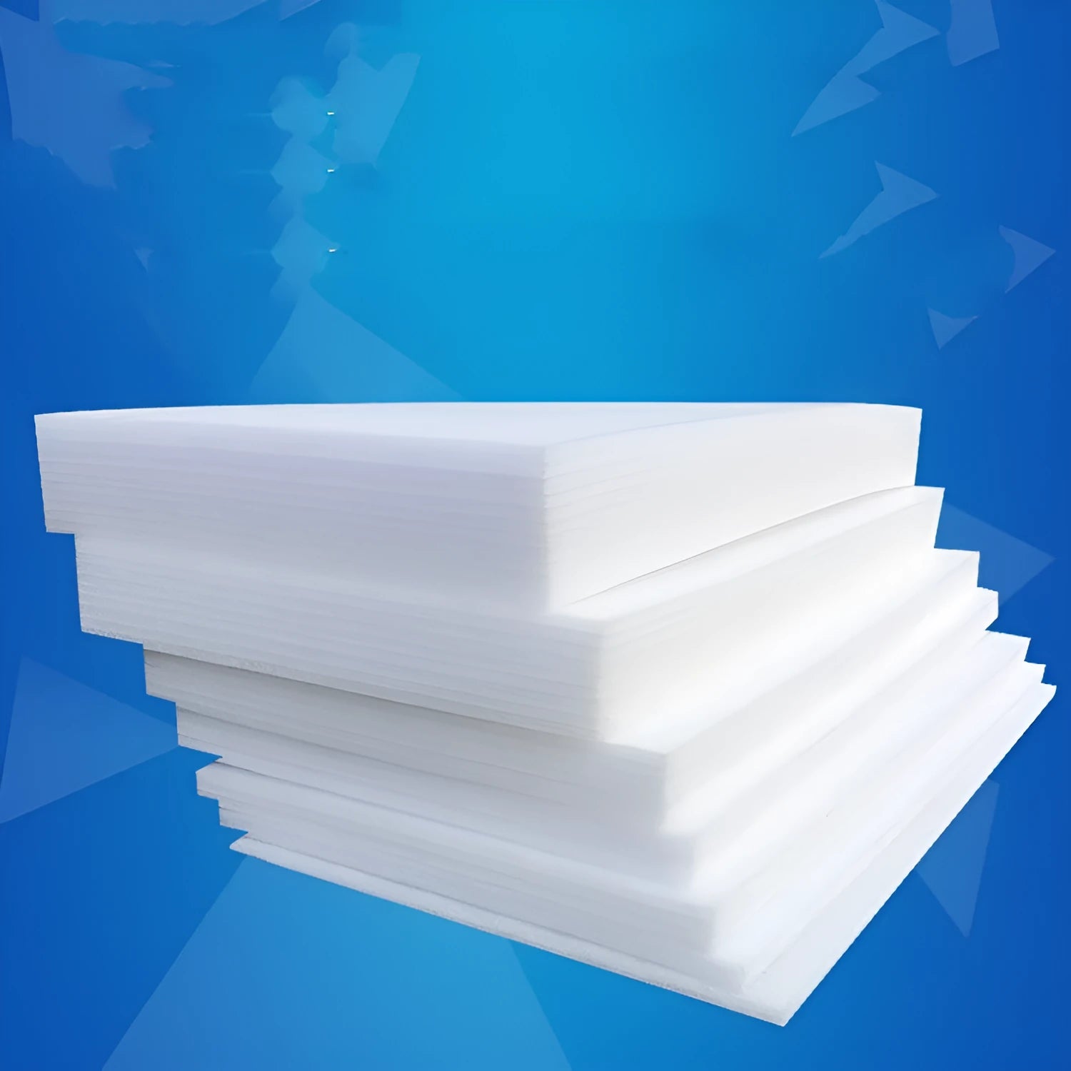 White EPE pearl cotton foam insulation board 200cm long 100cm wide 1cm thick