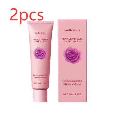 50g jar of moisturising cream with rose and peppermint extracts for dry skin relief