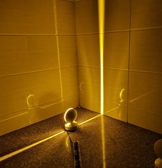 Modern aluminium corridor wall spotlight bar lamp with glass lens and LED lighting in five colour options