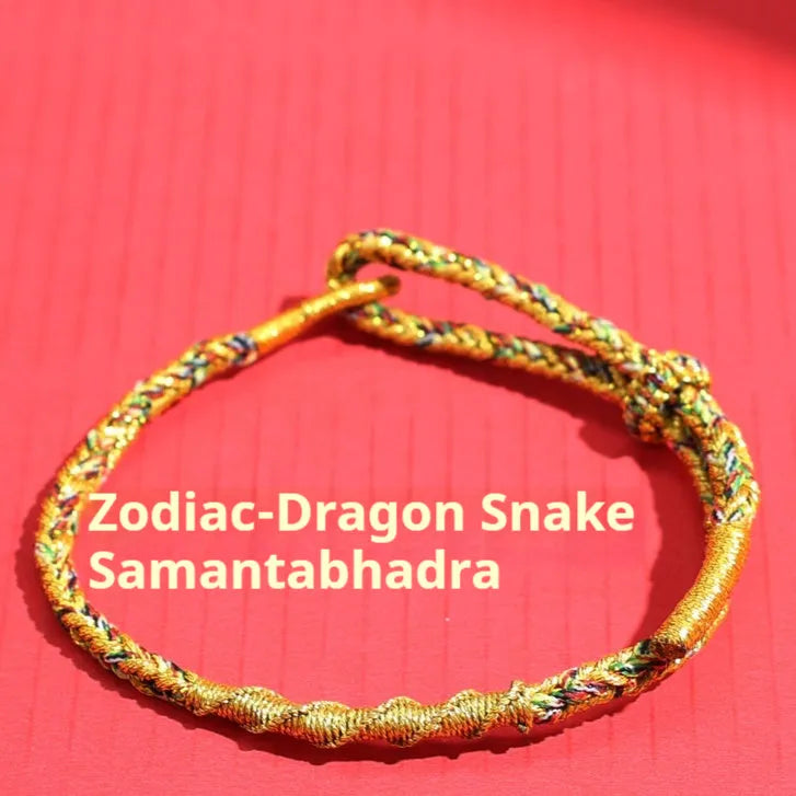 Hand-woven eight-strand adjustable carrying strap in colourful zodiac design