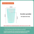 PP plastic anti-choke drinking cup with slanted mouth, handle, and lid for bed care.
