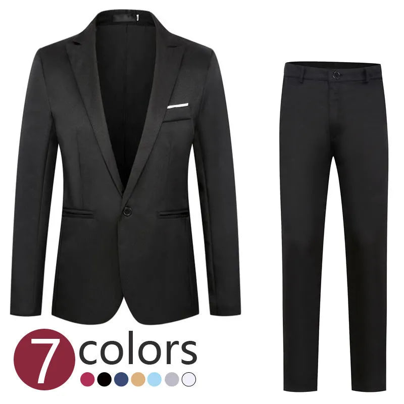 Men's loose fit wedding suit jacket in acetate fibre available in eight colours with Asian sizing