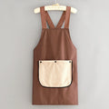 Composite waterproof kitchen apron in various colours including black, blue and coffee options